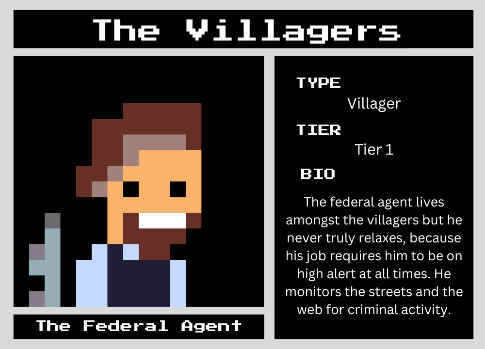 The Federal Agent biography card